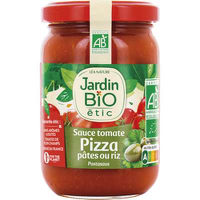 Sauce tomate pour pizza, pâtes ou riz, Jardin Bio (200 g)