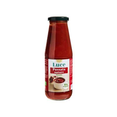 Passata nature (sauce tomate) BIO, Luce (680 g)