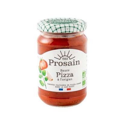 Sauce pizza aux tomates de France et à l'origan BIO, Prosain (295 g)