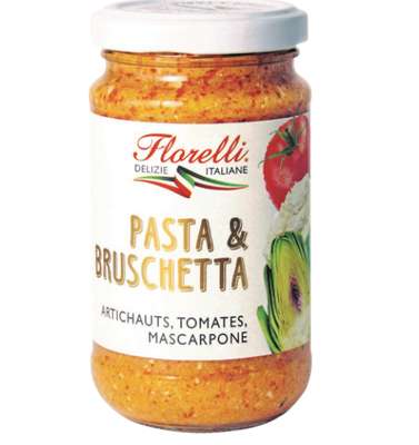 Pasta & bruschetta artichauts tomates mascarpone, Florelli (190 g)