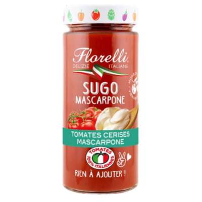 Sauce tomates cerises et mascarpone, Florelli (290 g)