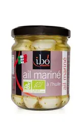 Ail mariné à l'huile BIO, Ibo (190 g)