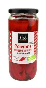 Poivrons rouges grillés en saumure BIO, Ibo (450 g)