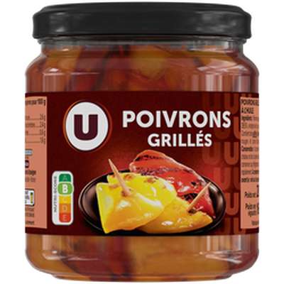 Poivrons grillés rouges et jaunes à l'huile, U (280 g)