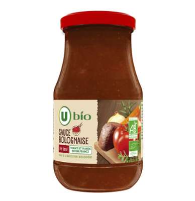 Sauce bolognaise BIO, U BIO (420 g)