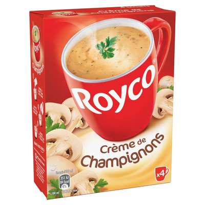 Crème de champignons instantané, Royco (4 x 20 cl)