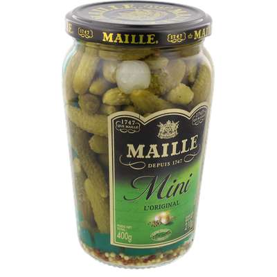 Mini cornichons recette classique, Maille (210 g)