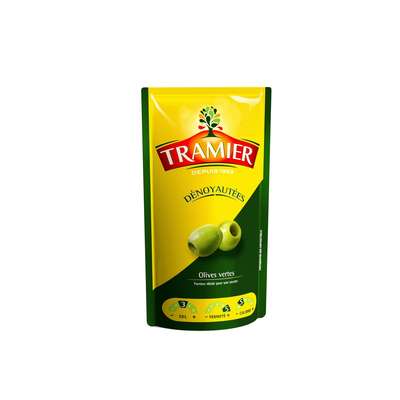 Olives vertes dénoyautées, Tramier (100 g)