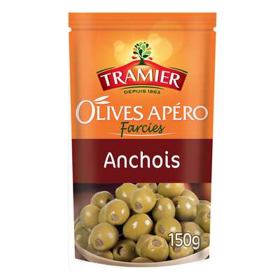 Olives vertes farcies anchois, Tramier (150 g)