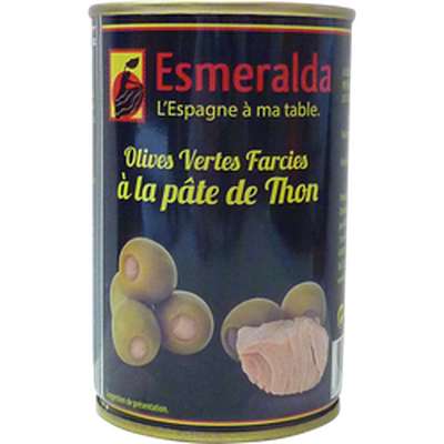 Olives farcies au thon, Esmeralda (120 g)