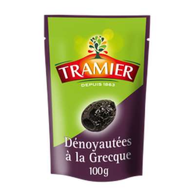 Olive noire dénoyautée à la grecque, Tramier (100 g)