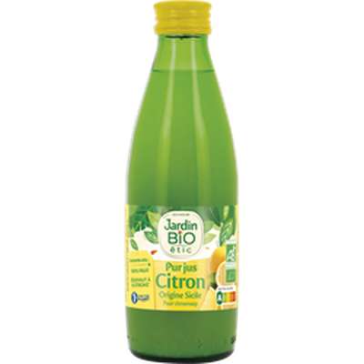 Pur jus de citron BIO, Jardin BIO (25 cl)