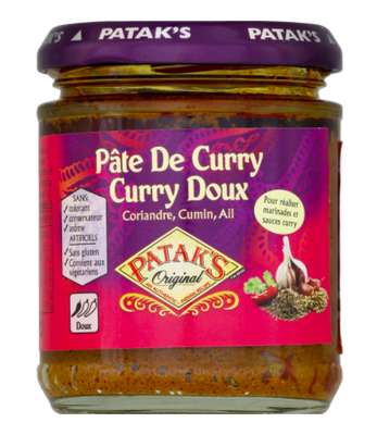 Pâte de curry doux, Pataks (165 g)
