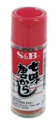 Piment japonais Sansyo 7 saveurs,  S&B (15 g)