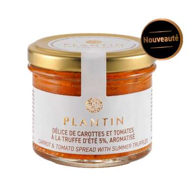 Délice de carottes et de tomates à la truffe d'été 5% aromatisée, Plantin (100 g)