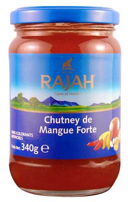 Chutney de mangue épicé, Rajah (340 g)