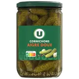 Cornichons aigre doux, U (185 g)