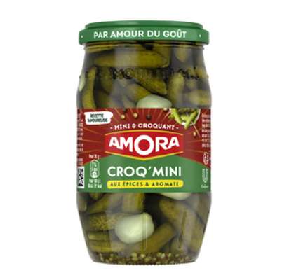 Mini cornichons, Amora (210 g)