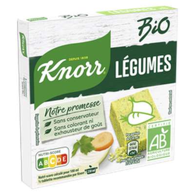 Bouillon de légumes BIO, Knorr (x 6, 60 g)