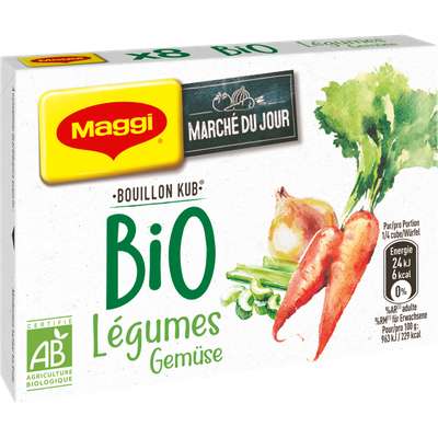 Bouillon de légumes BIO, Maggi (x 8, 80 g)