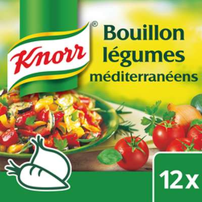 Bouillon aux légumes méditerranéens, Knorr (x 12, 132 g)