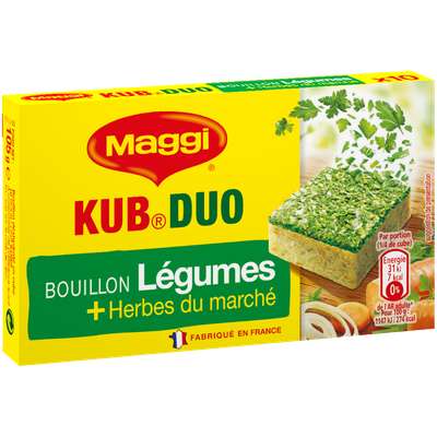 Bouillon légumes herbes du marché, Maggi (x 10, 105 g)
