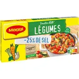 Bouillon Légumes -25% sel Kub Or, Maggi (x 12, 120 g)