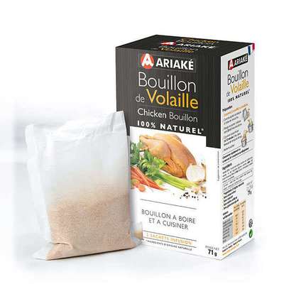 Bouillon de volaille à infuser, Ariake (5 x 33 cl, 71 g)
