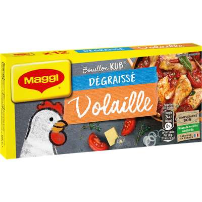 Bouillon de volaille dégraissé, Maggi (x 12, 120 g)