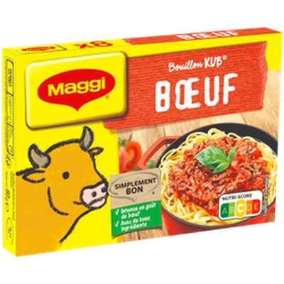 Bouillon Kub de boeuf, Maggi (x 8, 80 g)