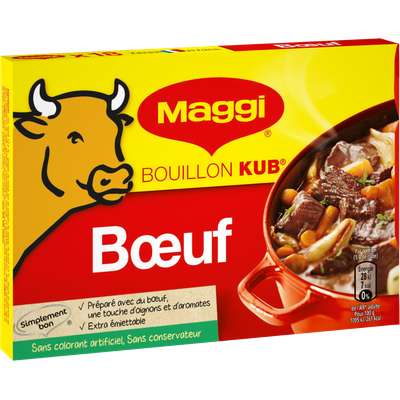 Bouillon au boeuf, Maggi (x 18, 180 g)