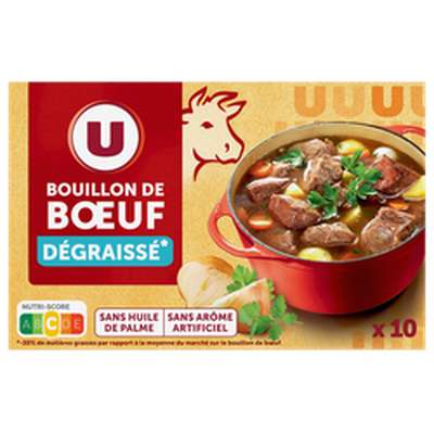 Bouillon de bœuf dégraissé, U (x 10, 100 g)