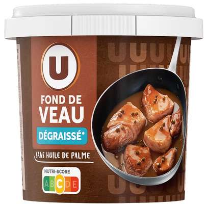 Fond de veau dégraissé,  U (100 g)