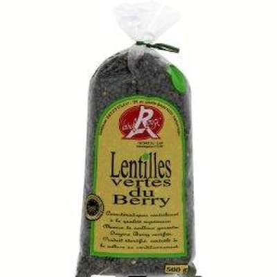 Lentilles vertes du Berry Label Rouge - sachet en plastique (500 g)