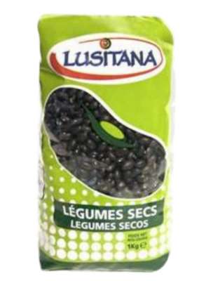 Haricot noir sec, Lusitana (1 Kg)