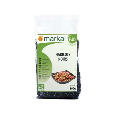 Haricot noir black turtle BIO, Markal bio (500 g)