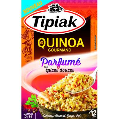 Quinoa gourmand parfumé aux épices douces, Tipiak (2 x 120 g)