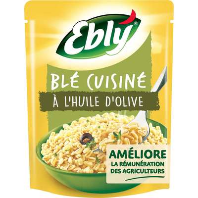 Blé précuit cuisiné à l'huile d'olive, Ebly (220 g)