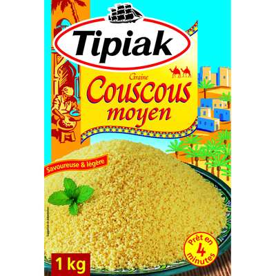 Couscous moyen, Tipiak (1 kg)