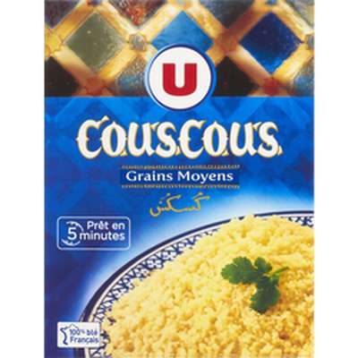 Graine couscous grains moyens, U (500 g)