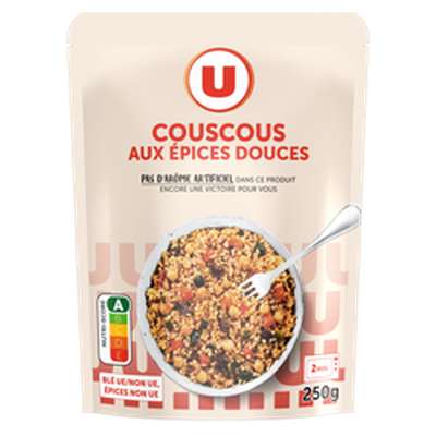 Couscous aux épices douces sachet micro-ondable 2 min, U (250 g)