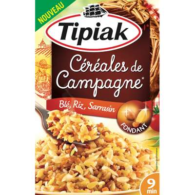 Céréales de campagne (blé riz sarrasin), Tipiak (2 x 165 g)