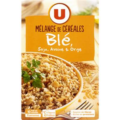 Mélange de céréales blé, soja, avoine et orge, U (400 g)