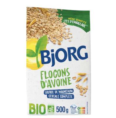 Flocons d'avoine complètes BIO, Bjorg (500 g)