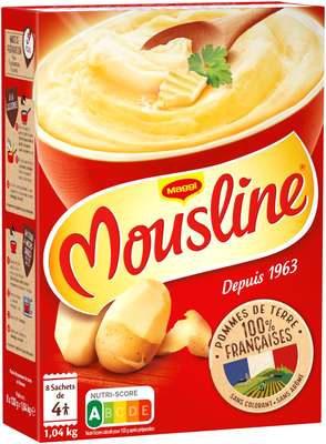 Purée nature Mousline, Maggi (x 8 sachets, 1.04 kg)
