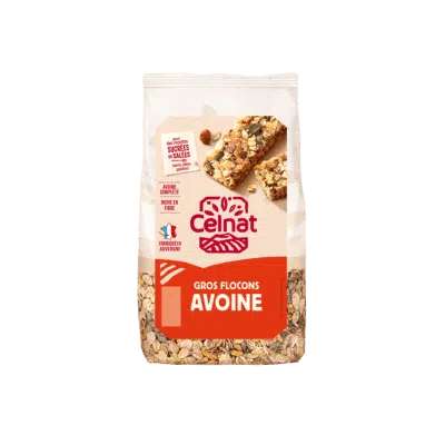 Gros flocons d'avoine BIO, Celnat (500 g)