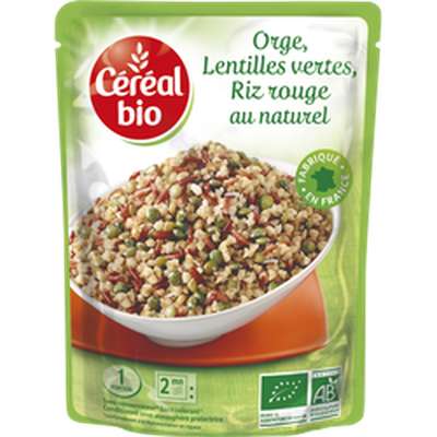 Doy orge riz rouge-lentilles vertes BIO, Céréal Bio (250 g)