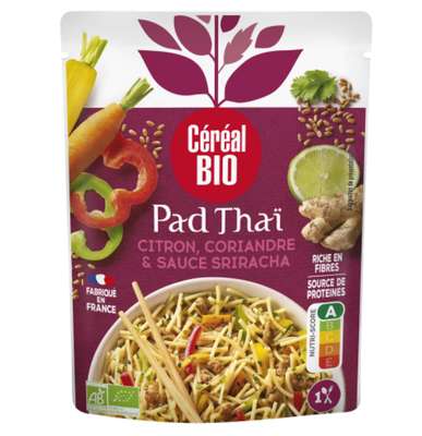 Pad Thaï citron coriandre et sauce sriracha, Céréal Bio (220 g)