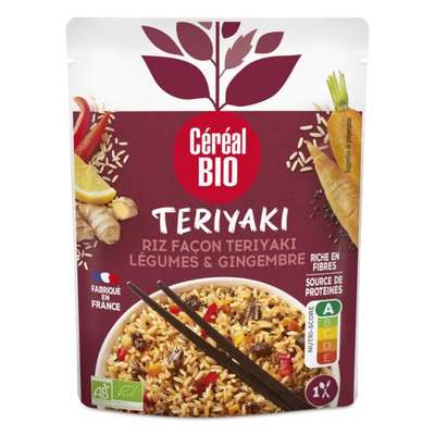 Riz façon teriyaki légumes et gingembre BIO, Céréal BIO (220 g)