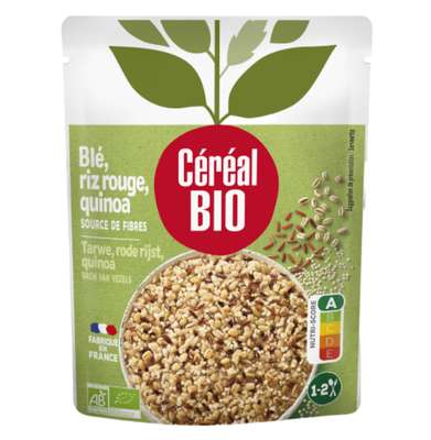 Blé riz rouge et quinoa BIO, Céréal BIO (220 g)